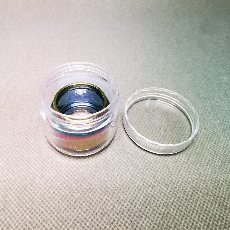 1PC FATUBE Straight Bubble Clear Rainbow Spare GLASS TUBE Cup ABCD Acrylic round box packaging