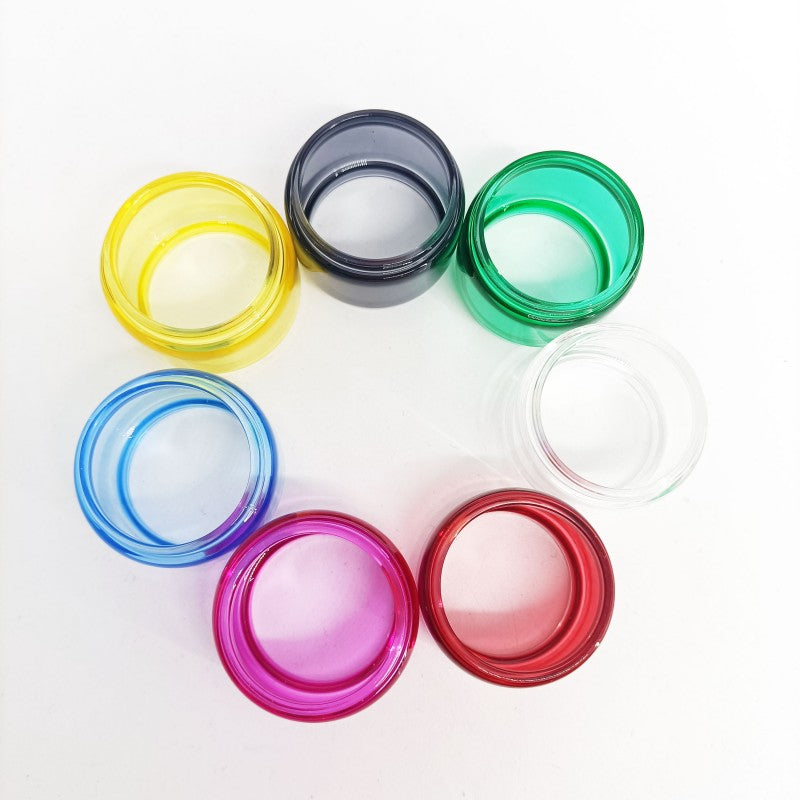 7Pcs Bulb Fatboy BUBBLE GLASS TUBE Inside Diameter ID21,ID22,ID23,ID25mm Colored