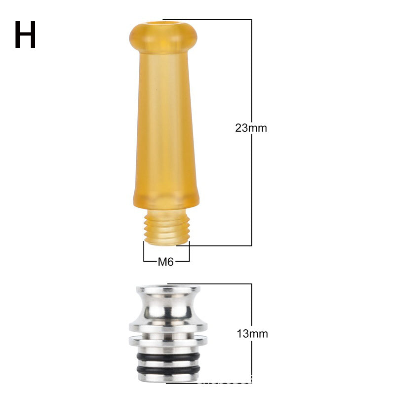1PCS 510 Dripper Straw joint Heat Resistant SS Base Multi material Interface Straw Joint