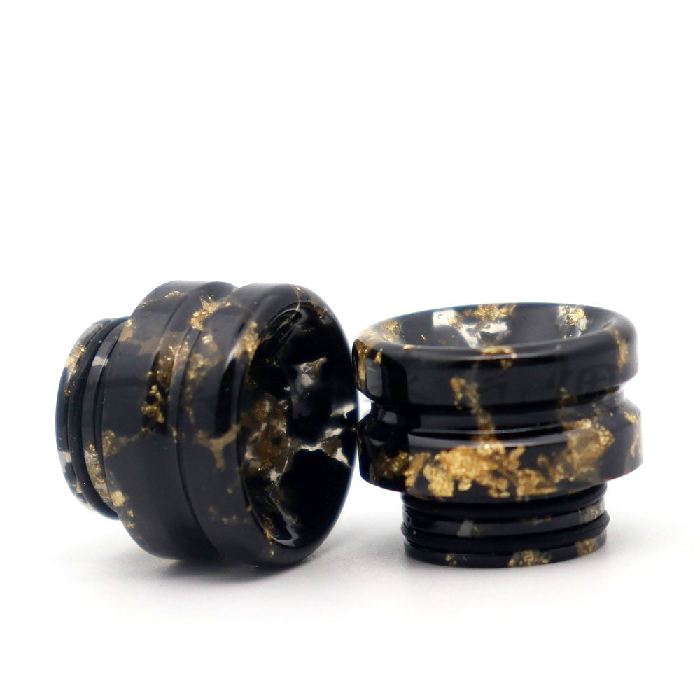 2PCS 810 Bamboo Spotsblack Back Resin Straw Joint