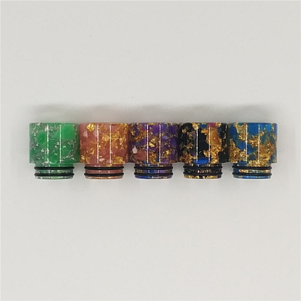 1PCS 810 Gold Spot Cylindrical Resin Straw Joint