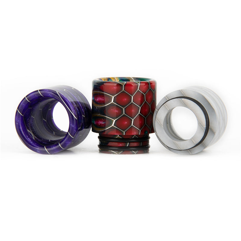 1PCS 810 Snake Skin Large Diameter Resin Straw Joint