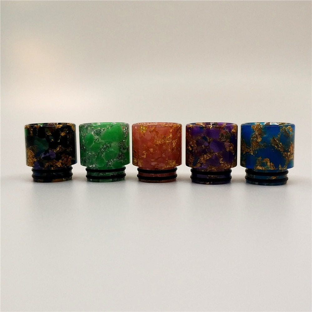 1PCS 810 Gold Spot Cylindrical Resin Straw Joint