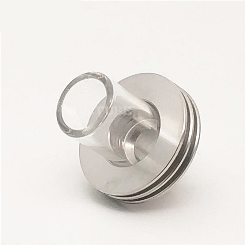 1PCS 510 Stainless Steel + Glass Heat Dissipation Multi Material  Interface Straw Joint