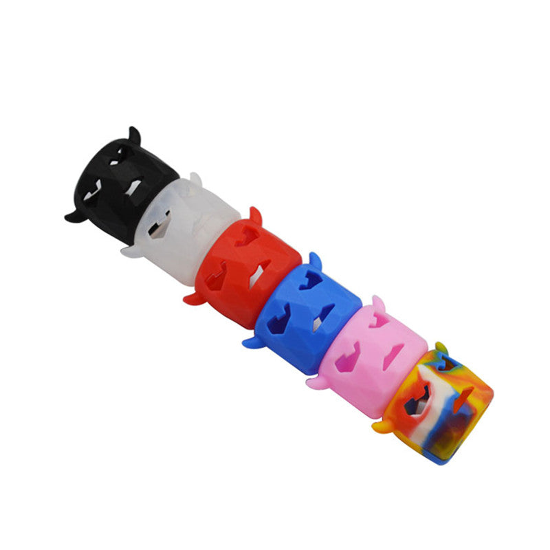 Straw Joint Oxhead Silicone Protective Sleeve 25mm*26mm for Bubble Glass Tube Mechanical Mod 1Pcs