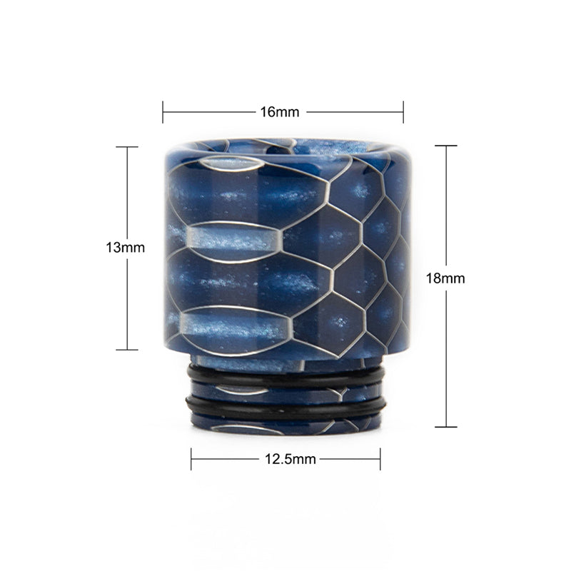 1PCS 810 Snake Skin Large Diameter Resin Straw Joint