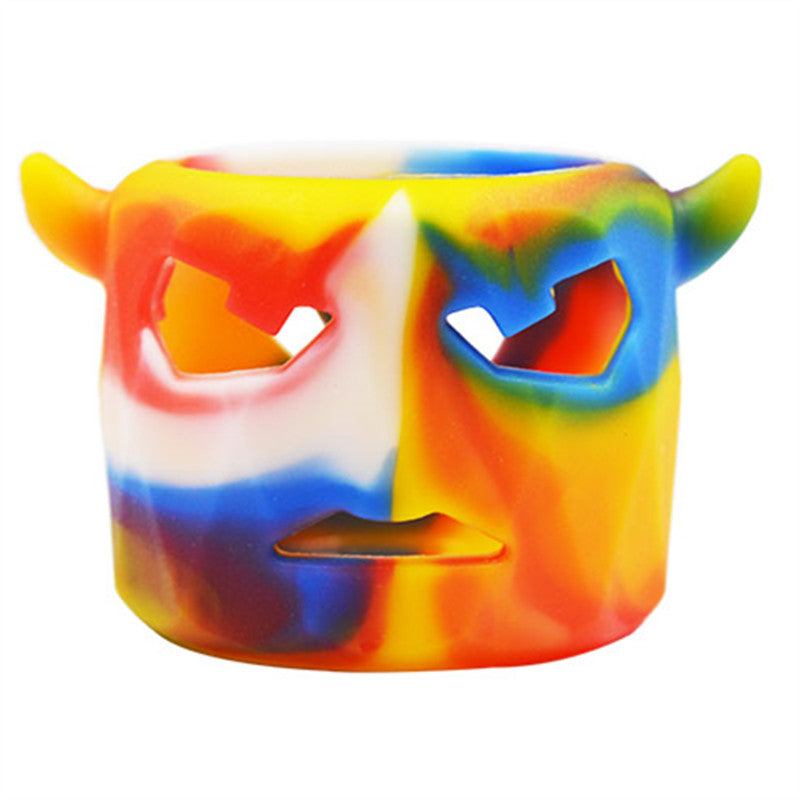 Straw Joint Oxhead Silicone Protective Sleeve 25mm*26mm for Bubble Glass Tube Mechanical Mod 1Pcs