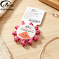 Colorful embossed aluminum beads + highly transparent crystal elastic thread. DIY handmade bracelet accessory kit.