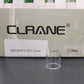 Clrane OD18mm-18.5mm Straight Clear Tube Tubular Glass Stand Decorative Display Base