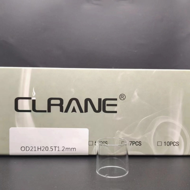 Clrane OD21mm Straight Clear Tube Tubular Glass Stand Decorative Display Base