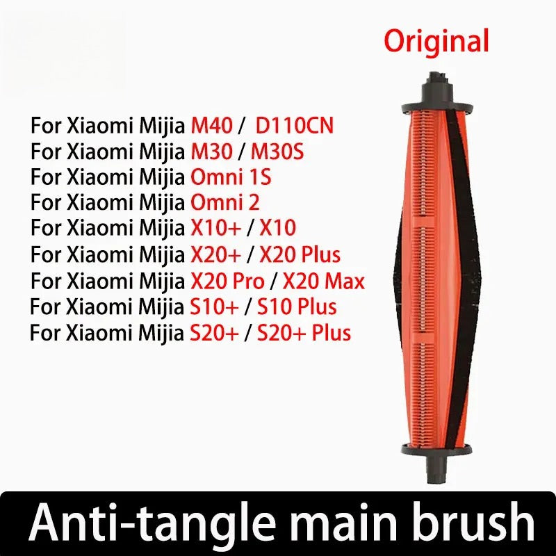 For Xiaomi Robot Vacuum X20 plus/ X20+/M40/M30S/Omni 1S/Omni 2 Parts Original Cutting Hair Anti-Tangle Roller Brush Accessories