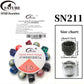 Mixed Color Crack Texture Resin Spacer Beads Set Handmade Jewelry Bracelet Accessories Material.