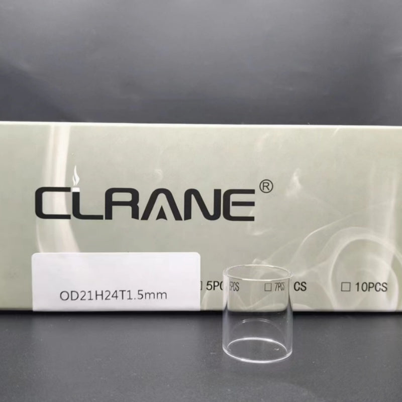 Clrane OD21mm Straight Clear Tube Tubular Glass Stand Decorative Display Base