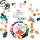 Mixed Imitation Agate Resin Barrel Loose Beads With 1.0mm Elastic Cord DIY Bracelet Jewelry Making Supplies