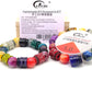 Snake Skin Crack Honeycomb Barrel Loose Beads With 1.0mm Elastic Cord DIY Bracelet Jewelry Making Supplies.