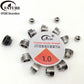 DIY Jewelry Making Loose Beads FATUBE Metal Stainless Steel Beads Kit with 1.0mm Crystal Elastic String for Handmade Bracelets Necklaces