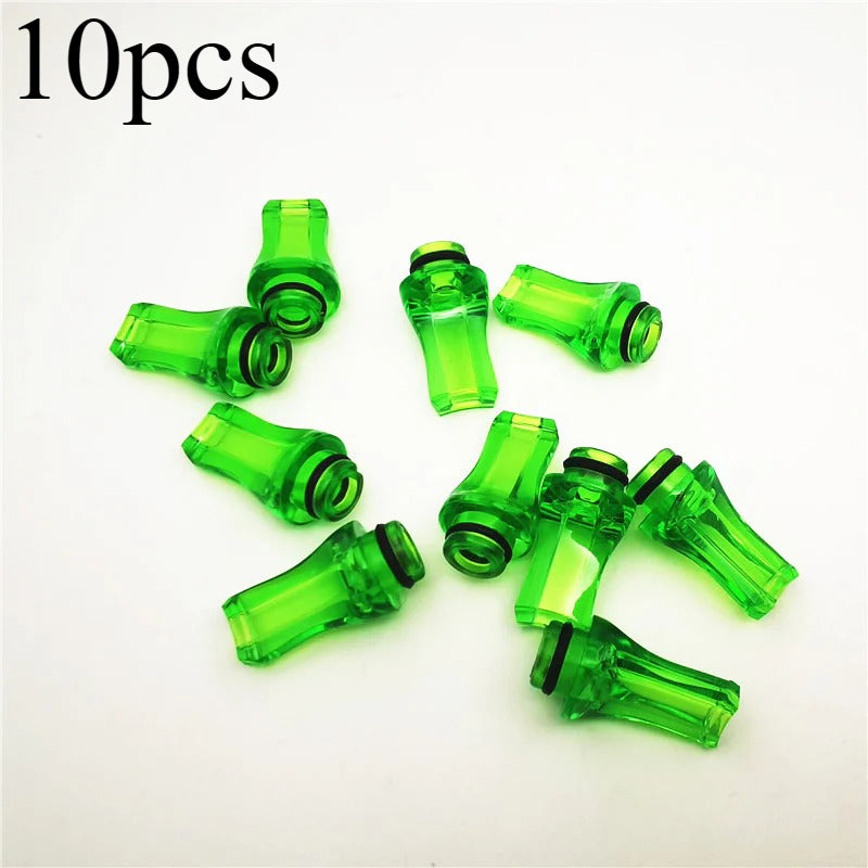 10PCS 510 Flat Mouth Plastic Acrylic Straw Joint