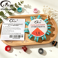 Resin beads + crystal elastic thread set 1.0mm - Handmade DIY beading bracelet making tool accessories.