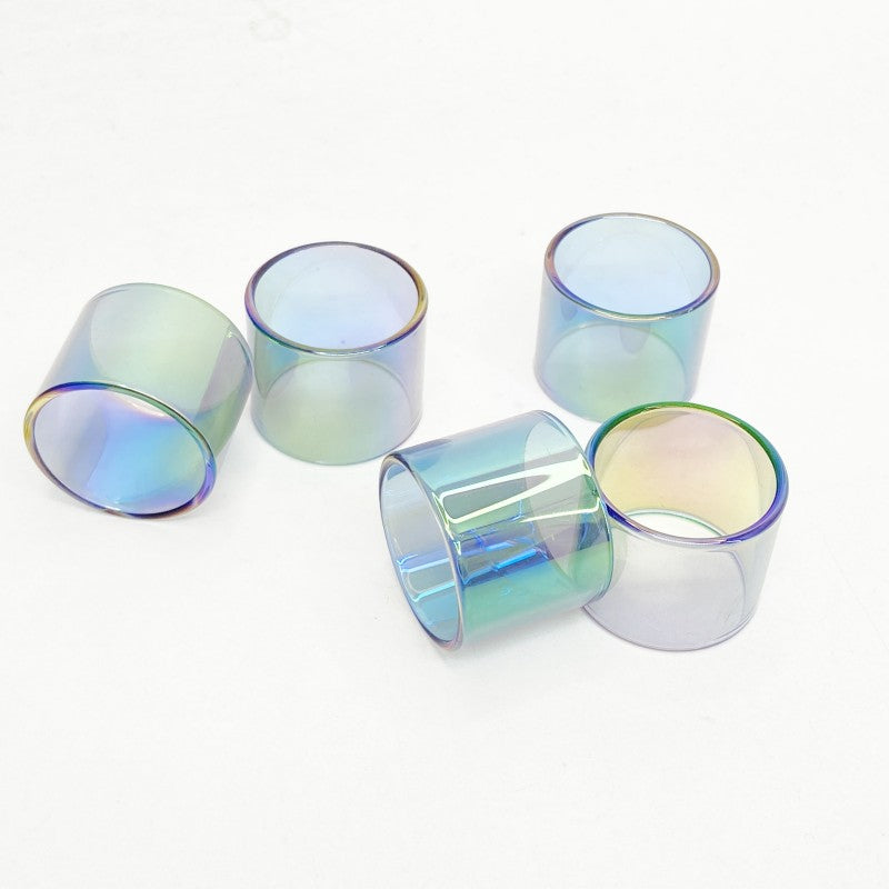 5PCS Straight Rainbow Glass TUBE Outer Diameter OD22,OD24,OD25,OD26mm