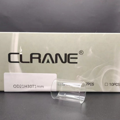 Clrane OD21mm Straight Clear Tube Tubular Glass Stand Decorative Display Base