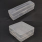 1PC Frosted White PP Battery Storage Box | Fits 18650/21700/26650 Batteries