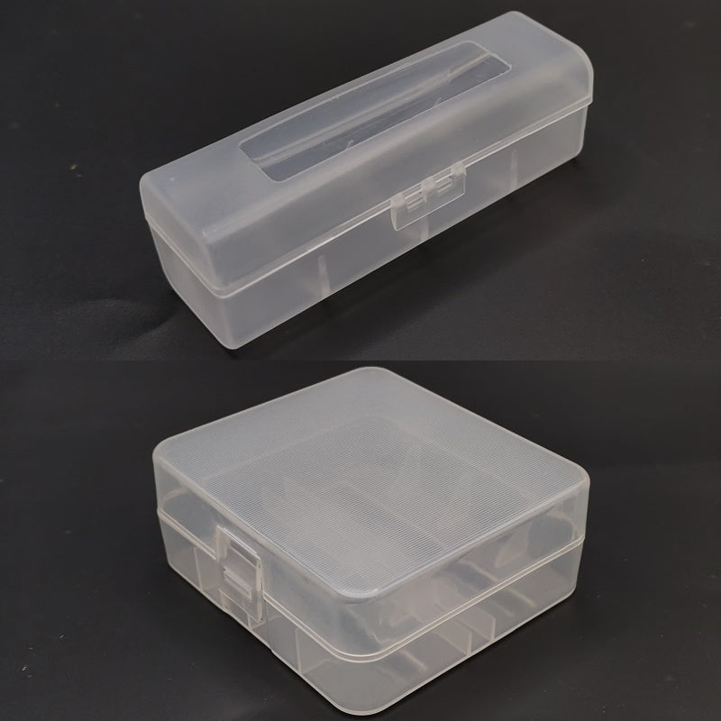 1PC Frosted White PP Battery Storage Box | Fits 18650/21700/26650 Batteries