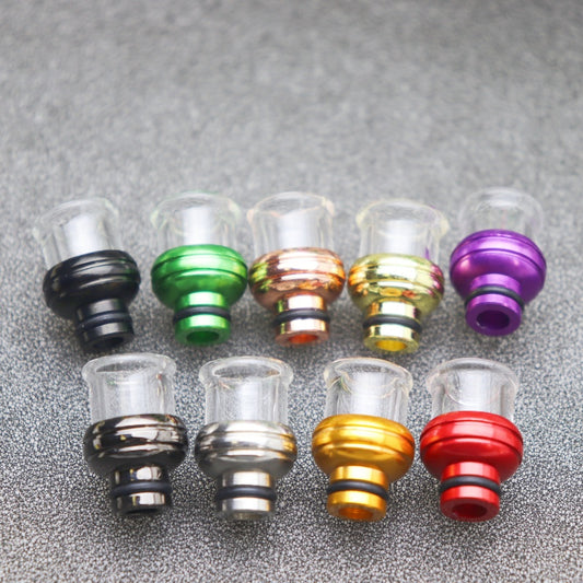 510 Stainless Steel Glass Drip Tip Straw Joint