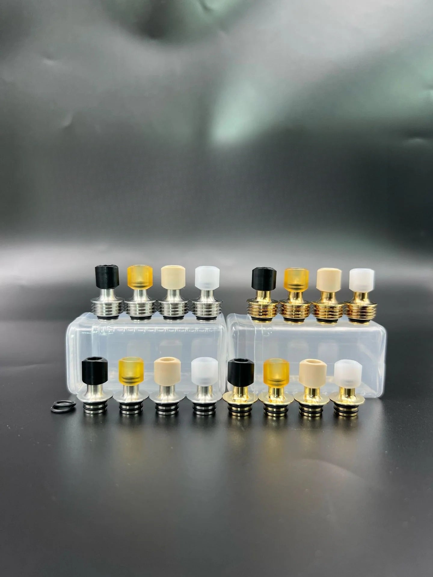 DDSX Crown Style Quick-Release 510 Drip Tip Stainless Steel POM PEI Anti-Condensation Mouthpiece