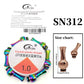 FATUBE Rotatable Multi-Color Plated Metal Tube Beads DIY Jewelry Kit, Bracelet Necklace Making Supplies with 1.0mm Crystal Elastic Thread