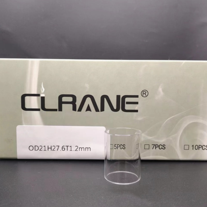 Clrane OD21mm Straight Clear Tube Tubular Glass Stand Decorative Display Base