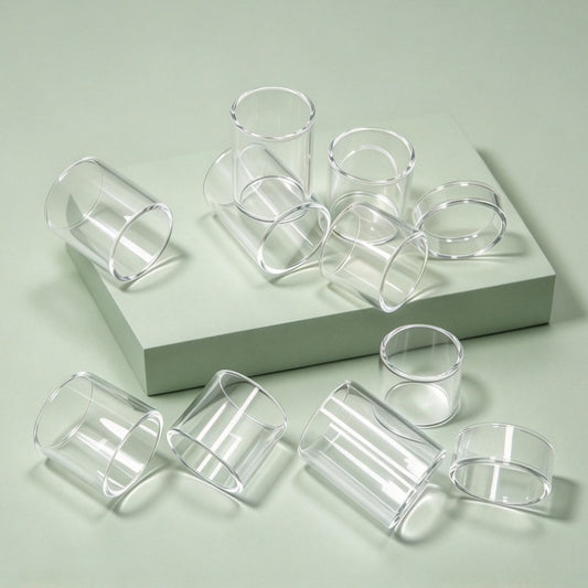 20PCS Glass Tube for Wasp Nano RDTA/Wasp Nano RTA/Wasp Nano MTL RTA/Wasp Nano V2/Wasp Nano RTA MAX/Wake Tank/Gragas Upper end/Gragas lower end/Magic Winds RTA/BOMBUS RTA/BULK RTA