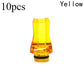 10PCS 510 Flat Mouth Plastic Acrylic Straw Joint