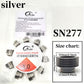 DIY Jewelry Making Loose Beads FATUBE Metal Stainless Steel Beads Kit with 1.0mm Crystal Elastic String for Handmade Bracelets Necklaces