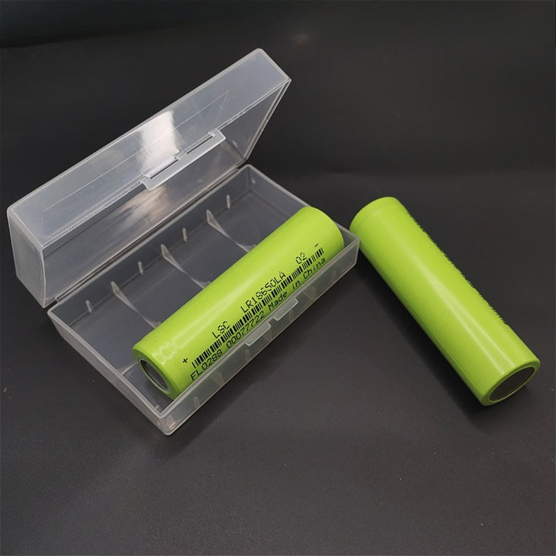 1PC Frosted White PP Battery Storage Box | Fits 18650/21700/26650 Batteries