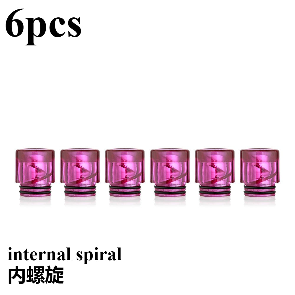 6PCS 510 810 Internal Spiral Plastic Straw Joint