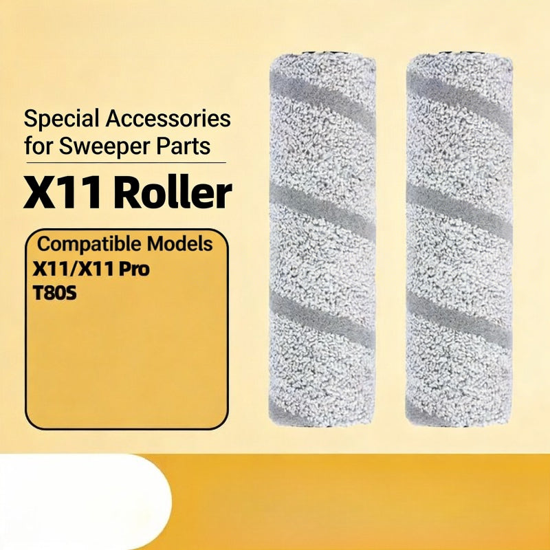 Compatible Roller Mop Cloth for ECOVACS DEEBOT X11 / X11 Pro / T80s