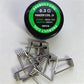 10pcs/box Prebuilt Panzer Coils 0.25Ω/0.3Ω 10Pcs - 24GA/26GA*3 + 32GA A1 Heating Wire, Tight/Loose Wound DIY Heating Elements