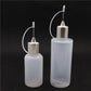 Straw Joint Empty 30ml 60ml Capacity PE E-liquid Bottle Squeezable with Needle Cap White 1Pcs