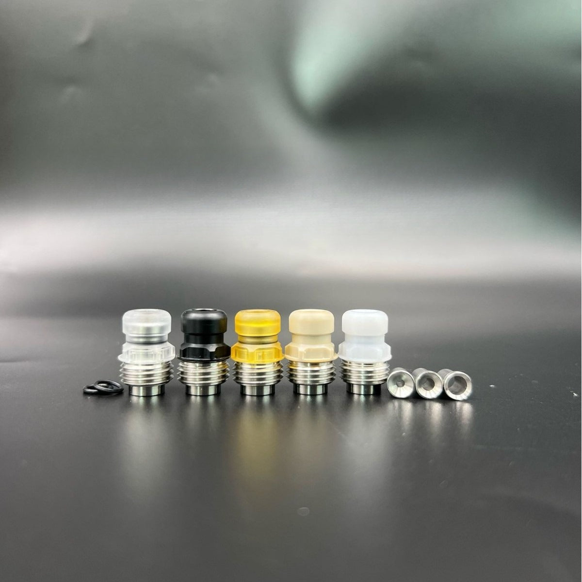 DDSX Mission Button Quick-Release Drip Tip Stainless Steel Plastic PEI PEEK Heat Insulation with Plug Mouthpiece