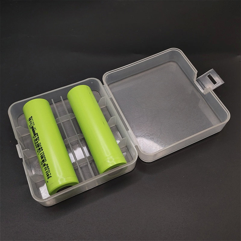 1PC Frosted White PP Battery Storage Box | Fits 18650/21700/26650 Batteries