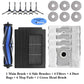 Consumables & Accessories for Ecovacs T50 PRO Robot Vacuum:Dust Bag,Mop Cloth,Cleaning Solution,Rolling Brush,Side Brush,Filter