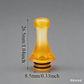 1PC 510 STRAW JOINT Round Ball Top Stainless Steel Plastic Anti-scald Mouthpiece Straw Joint