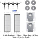 For Roborock P10 / Q Revo Accessories: Main Brush, HEPA Filter, Side Brush, Dust Bag, Mop Cloth, Cleaning Solution