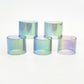 5PCS Straight Rainbow Glass TUBE Outer Diameter OD22,OD24,OD25,OD26mm