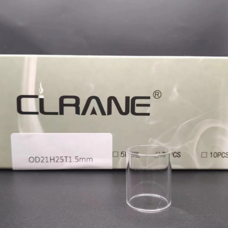 Clrane OD21mm Straight Clear Tube Tubular Glass Stand Decorative Display Base