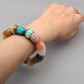 Mixed Color Imitate Jade Loose Beads Set Crystal Elastic Thread DIY Jewelry Making Accessories Material.