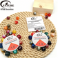 Mixed Color Crack Texture Resin Spacer Beads Set Handmade Jewelry Bracelet Accessories Material.