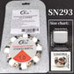Handmade DIY Jewelry Accessory Kit, Smooth Printed Ceramic Beads, 1mm Crystal Elastic String, Cylindrical Ceramic Nozzle Beads for Bracelet Making
