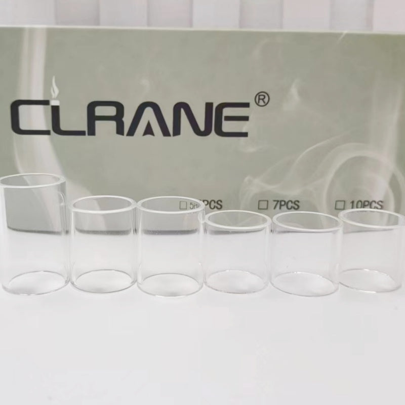 Clrane OD18mm-18.5mm Straight Clear Tube Tubular Glass Stand Decorative Display Base