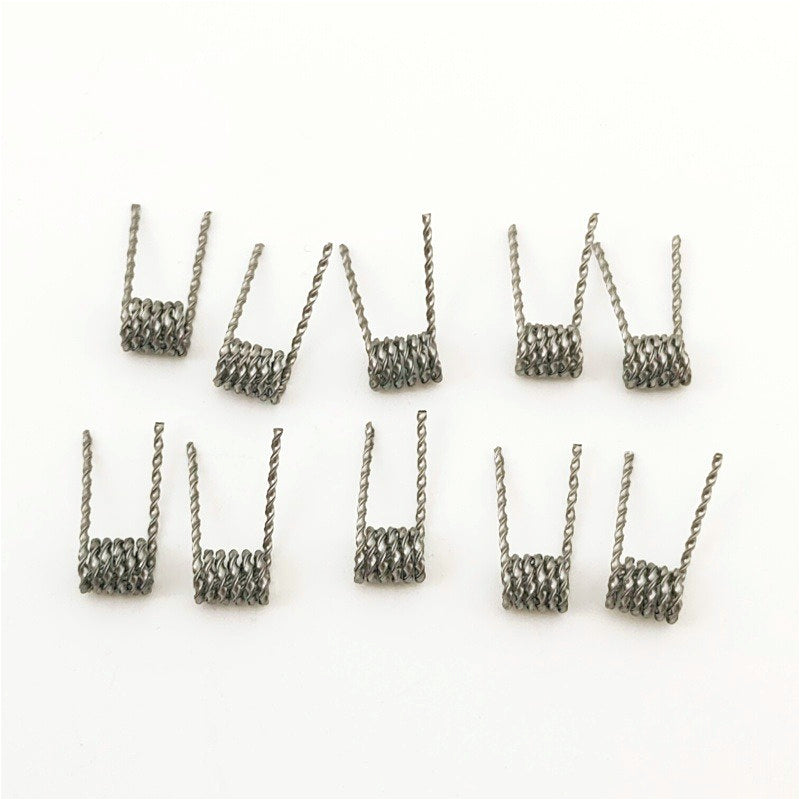 10pcs/box Prebuilt Panzer Coils 0.25Ω/0.3Ω 10Pcs - 24GA/26GA*3 + 32GA A1 Heating Wire, Tight/Loose Wound DIY Heating Elements